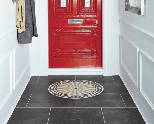Tile Inlay Entryway Floor