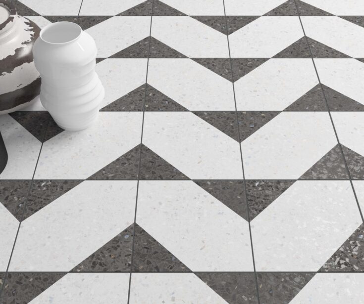 Pattern Tile Grout Color